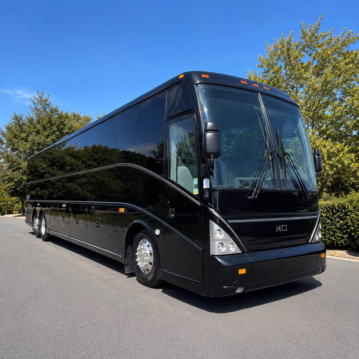 new york city charter bus services exterior