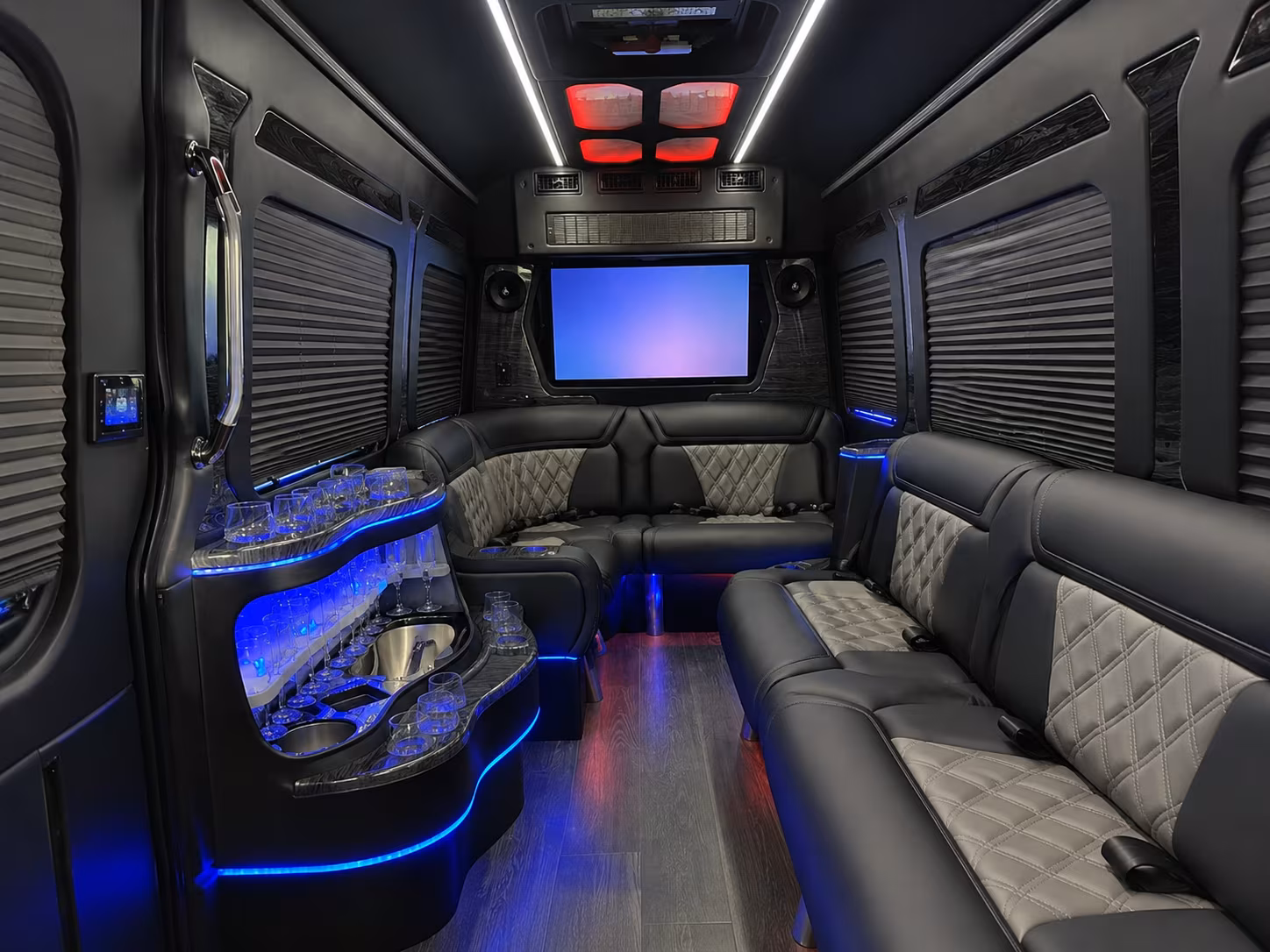 new york city prom transportation onboard seating